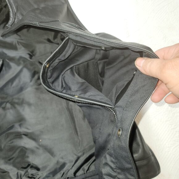 DS Daniel Smart Leather Vest Black Sz XXL - Picture 8 of 14